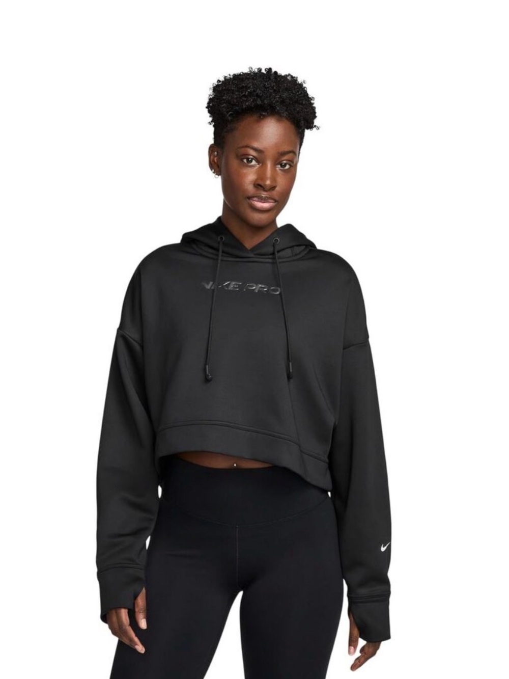 Nike pro women’s cropped hoodie NWT
